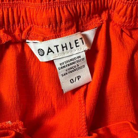 ATHLETA Trekkie Parachute Pants Vermilion Orange - Picture 12 of 15